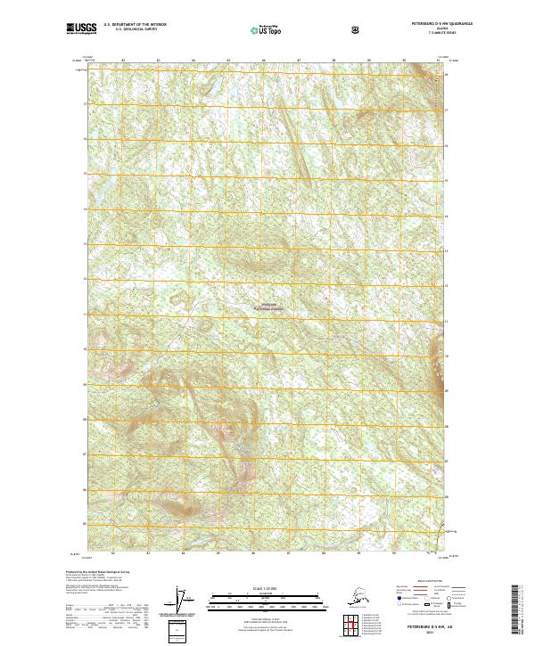Petersburg D-5 NW, AK — USGS 7.5-minute topo (2021)