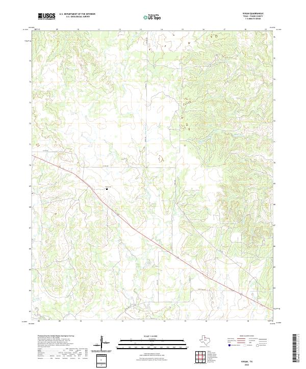 Vivian, TX — USGS 7.5-minute topo (2022)