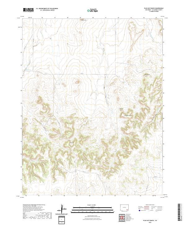 Plug Hat Ranch, CO — USGS 7.5-minute topo (2022)