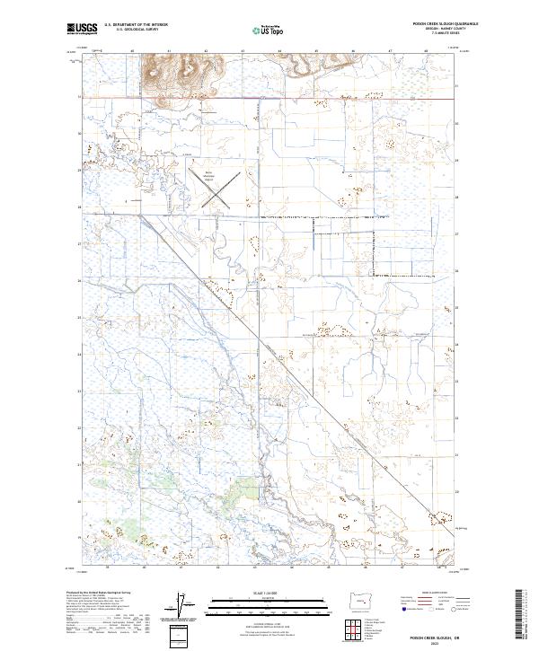 Poison Creek Slough, OR — USGS 7.5-minute topo (2023)