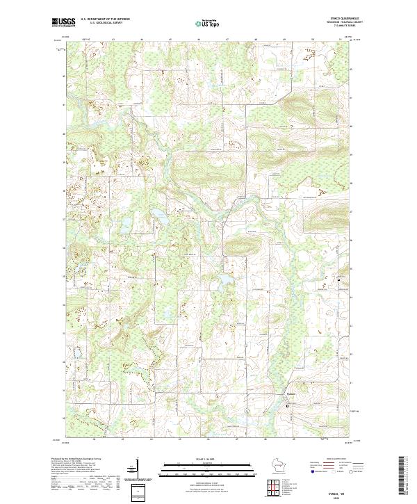 Symco, WI — USGS 7.5-minute topo (2022)