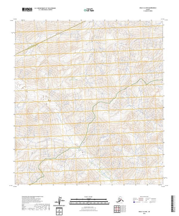 Healy A-6 NW, AK — USGS 7.5-minute topo (2024)