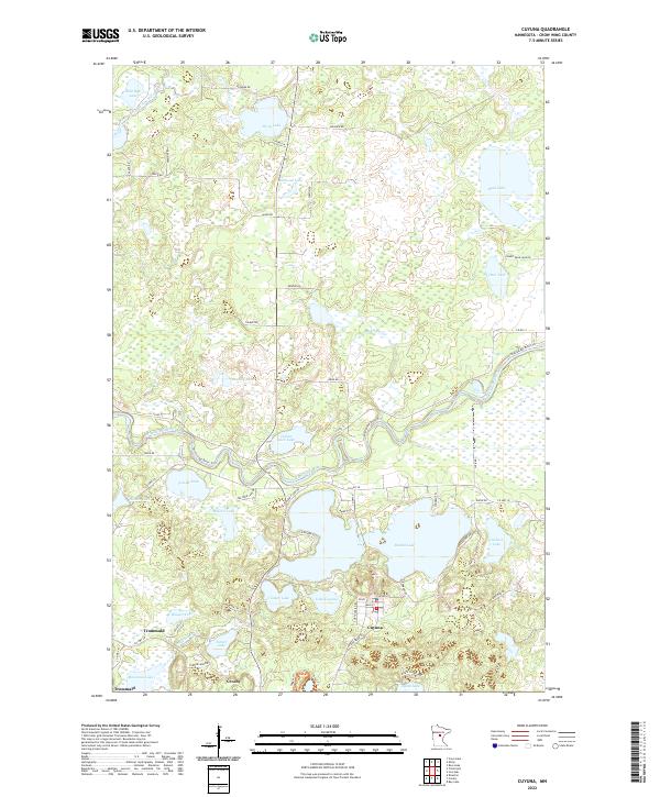 Cuyuna, MN — USGS 7.5-minute topo (2022)