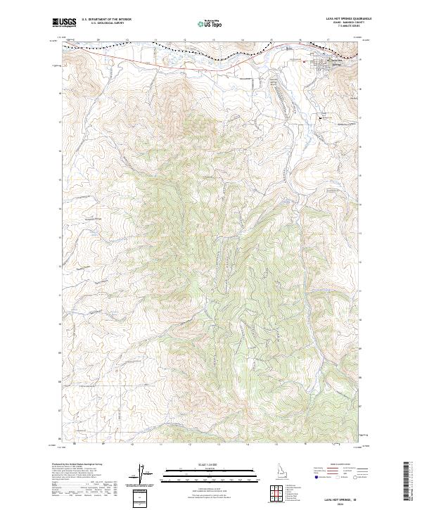 Lava Hot Springs, ID — USGS 7.5-minute topo (2024)