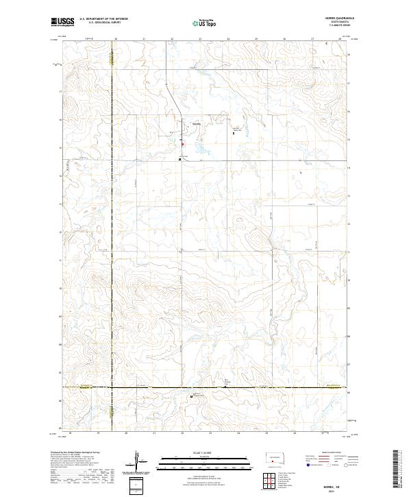 Norris, SD — USGS 7.5-minute topo (2021)