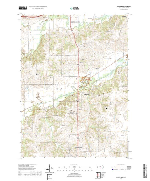 Scotch Ridge, IA — USGS 7.5-minute topo (2022)