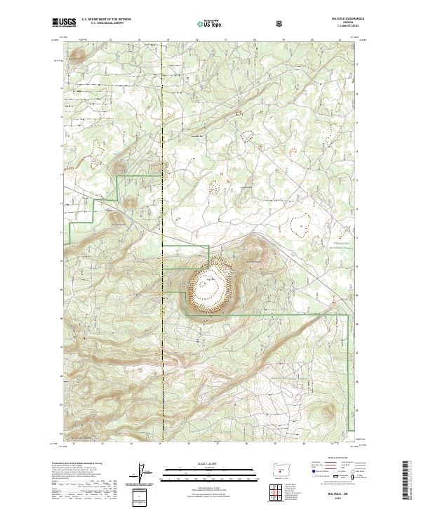 Big Hole, OR — USGS 7.5-minute topo (2023)