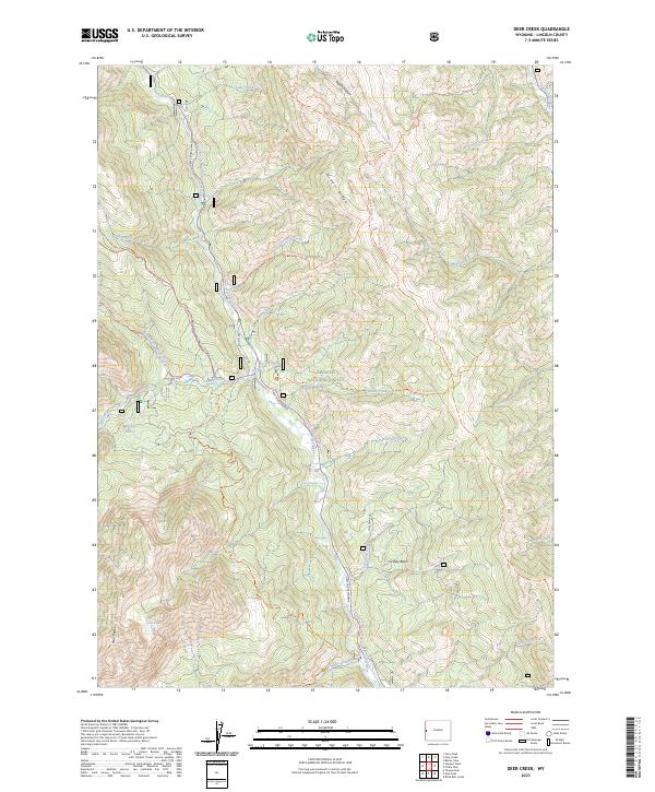 Deer Creek, WY — USGS 7.5-minute topo (2023)