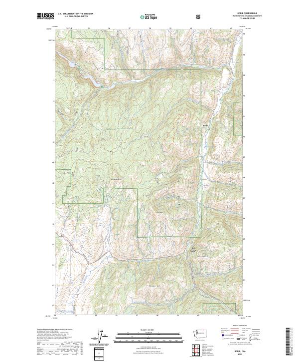 Bodie, WA — USGS 7.5-minute topo (2023)