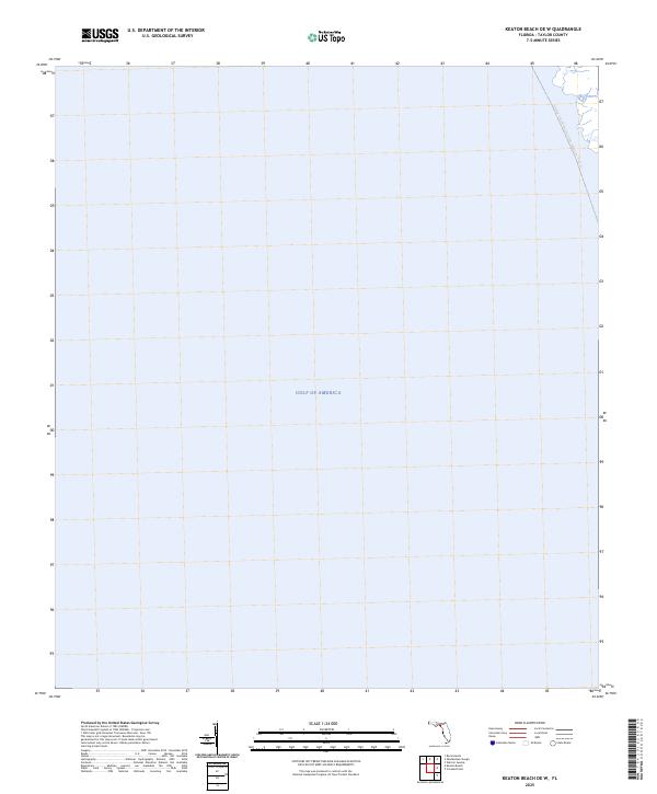 Keaton Beach OE W, FL — USGS 7.5-minute topo (2025)