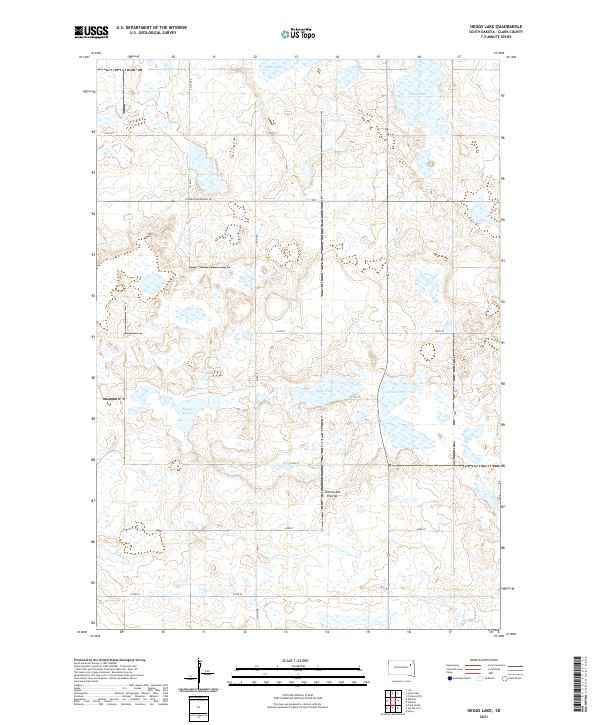 Heggs Lake, SD — USGS 7.5-minute topo (2021)