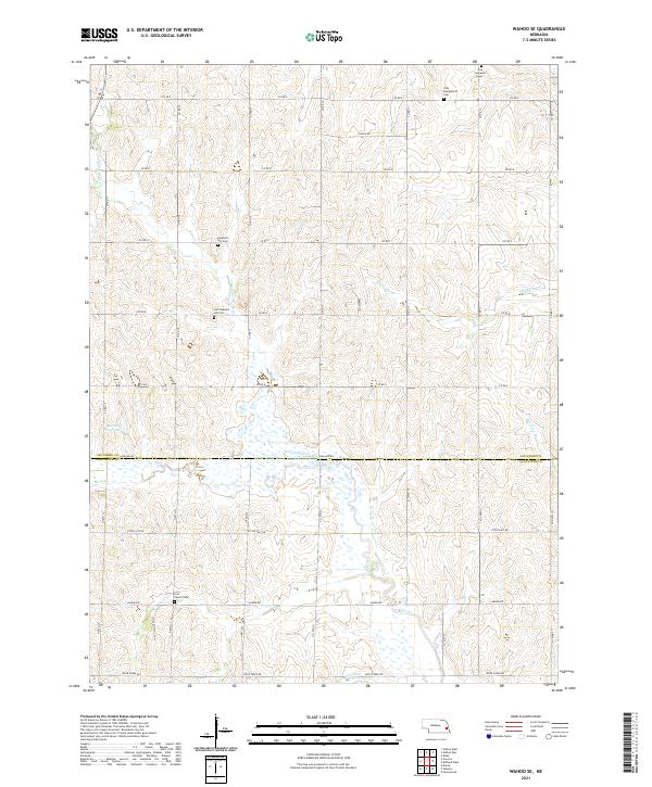 Wahoo SE, NE — USGS 7.5-minute topo (2021)