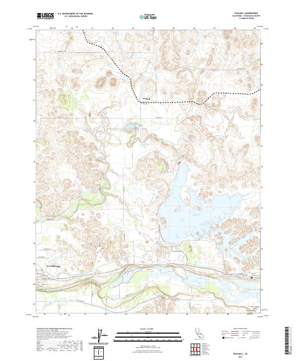 Paulsell, CA — USGS 7.5-minute topo (2021)