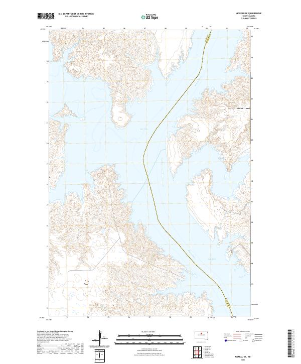 Moreau SE, SD — USGS 7.5-minute topo (2021)