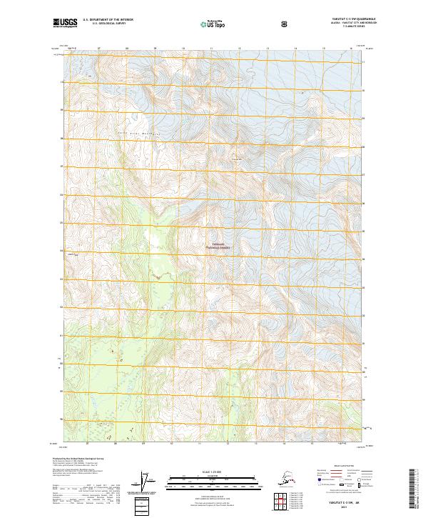 Yakutat C-3 SW, AK — USGS 7.5-minute topo (2021)