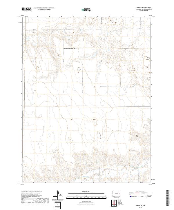 Seibert NE, CO — USGS 7.5-minute topo (2022)