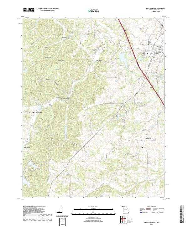 Perryville West, MO — USGS 7.5-minute topo (2021)
