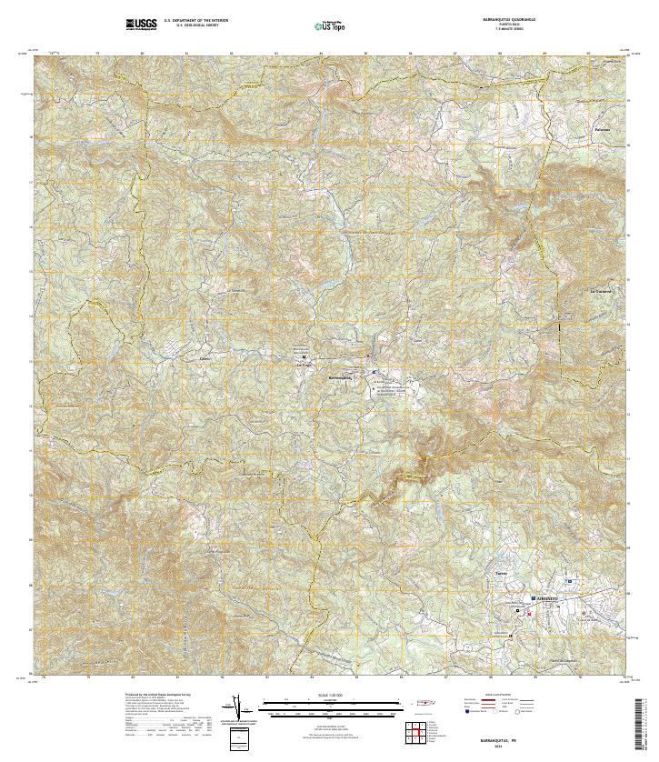 Barranquitas, PR — USGS 7.5-minute topo (2024)
