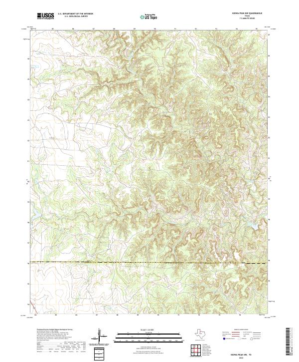 Kiowa Peak NW, TX — USGS 7.5-minute topo (2022)