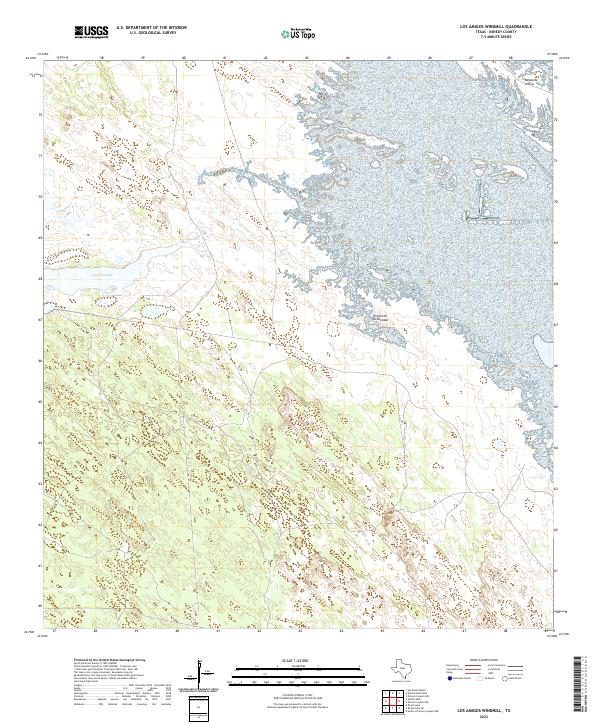 Los Amigos Windmill, TX — USGS 7.5-minute topo (2022)