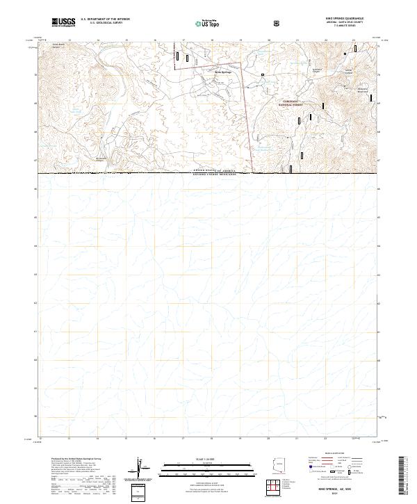 Kino Springs, AZ,SON, US — USGS 7.5-minute topo (2021)