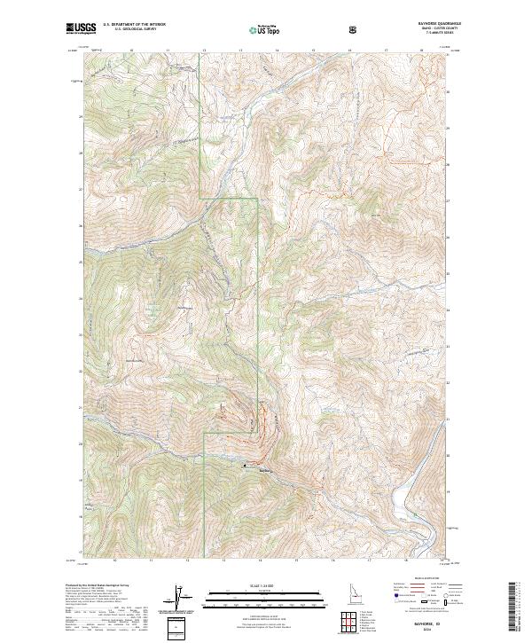 Bayhorse, ID — USGS 7.5-minute topo (2024)