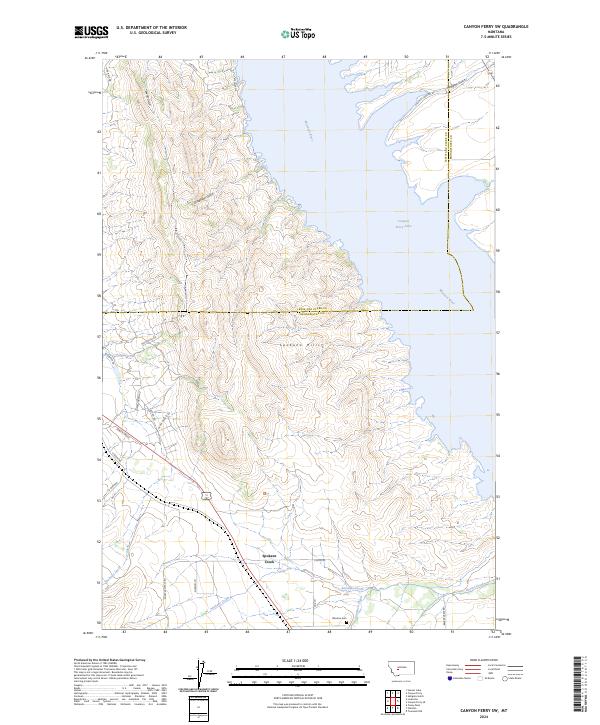 Canyon Ferry SW, MT — USGS 7.5-minute topo (2024)