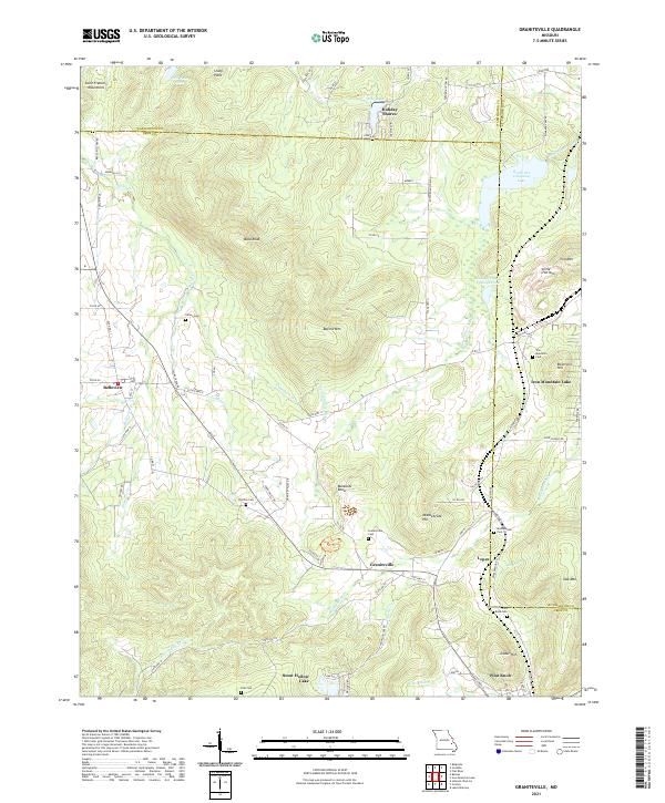 Graniteville, MO — USGS 7.5-minute topo (2021)