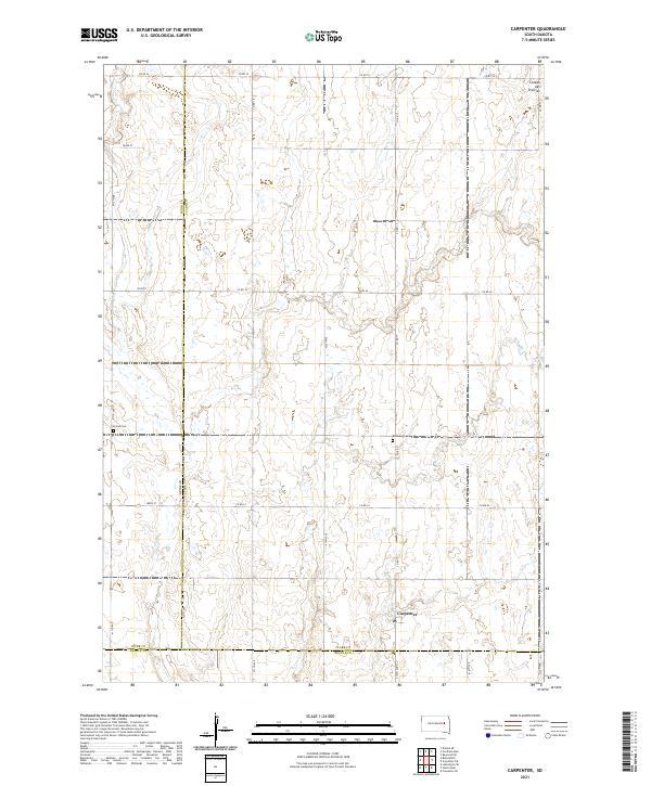 Carpenter, SD — USGS 7.5-minute topo (2021)