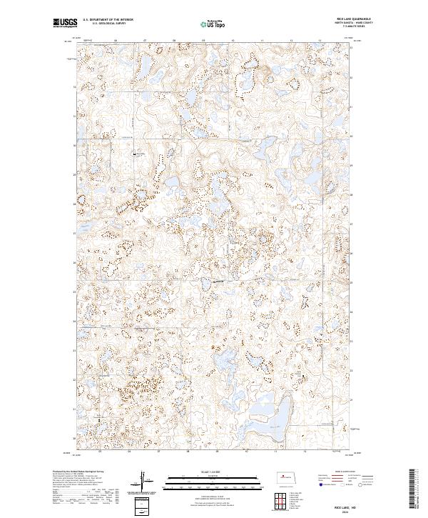 Rice Lake, ND — USGS 7.5-minute topo (2024)