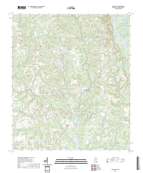 Vancleave, MS — USGS 7.5-minute topo (2024)
