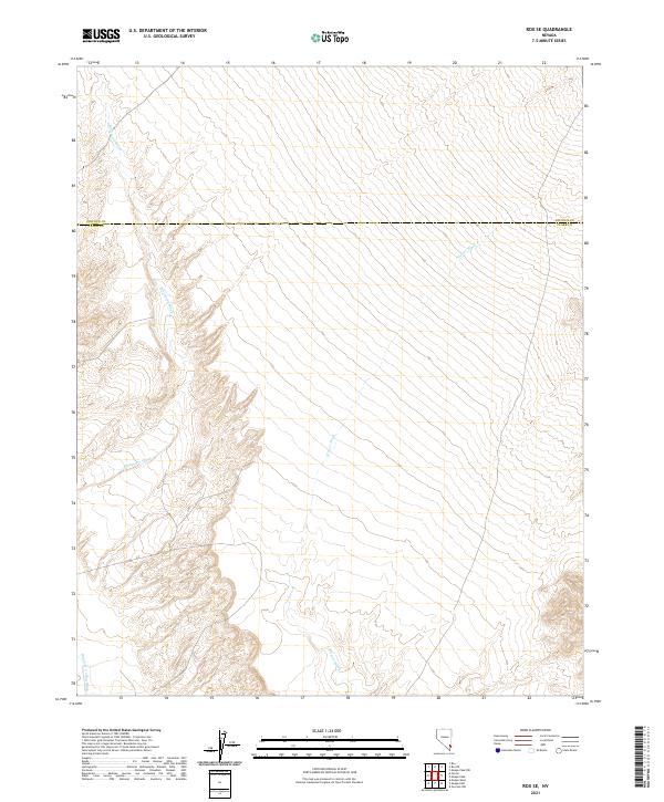 Rox SE, NV — USGS 7.5-minute topo (2021)
