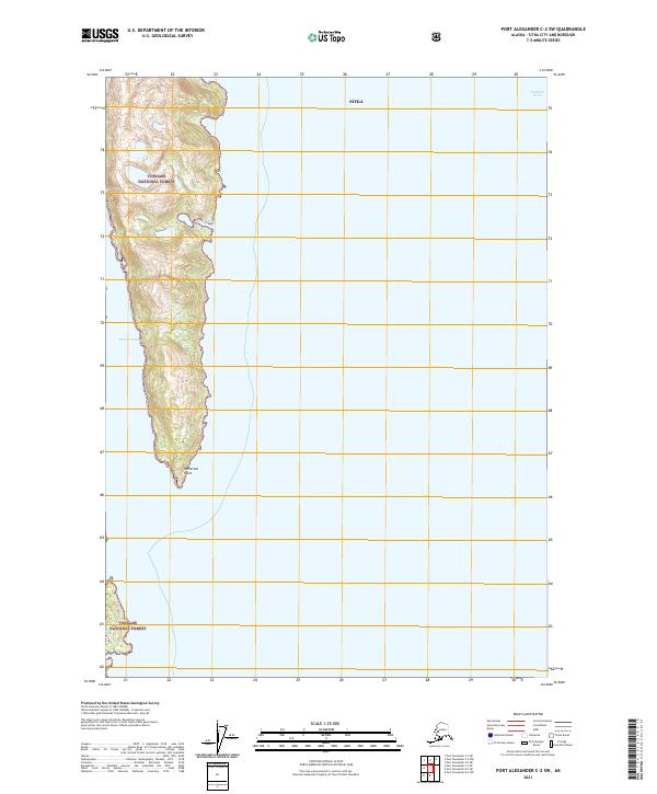Port Alexander C-2 SW, AK — USGS 7.5-minute topo (2021)