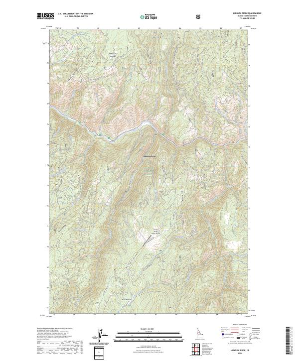 Hungry Ridge, ID — USGS 7.5-minute topo (2024)