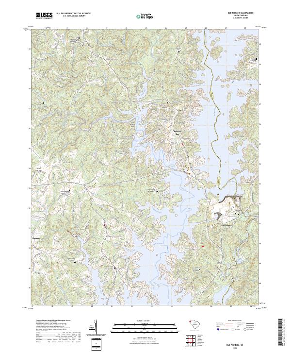Old Pickens, SC — USGS 7.5-minute topo (2024)