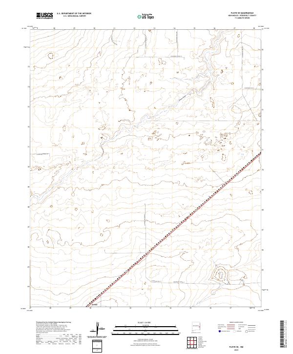 Floyd SE, NM — USGS 7.5-minute topo (2023)