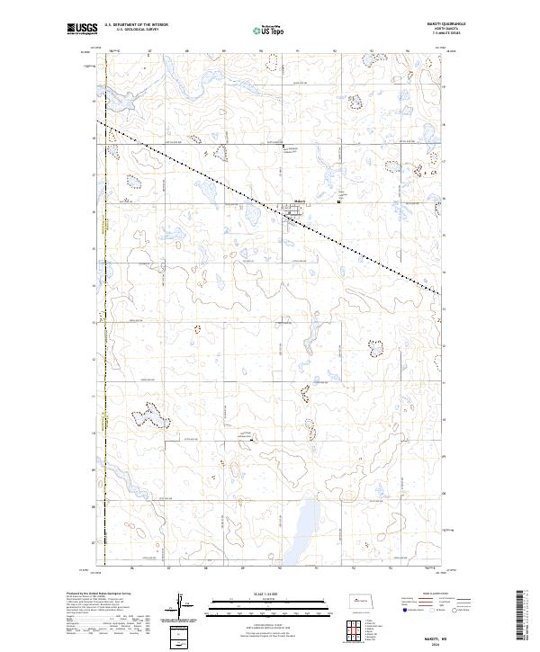 Makoti, ND — USGS 7.5-minute topo (2024)