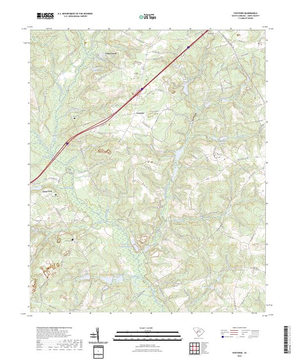 Foxtown, SC — USGS 7.5-minute topo (2024)