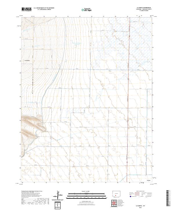 La Garita, CO — USGS 7.5-minute topo (2022)