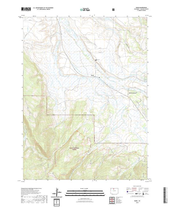 Rand, CO — USGS 7.5-minute topo (2022)