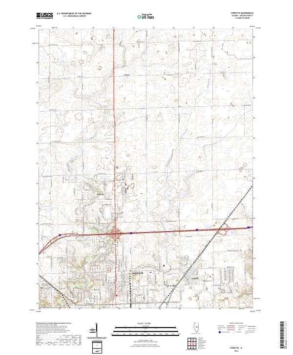 Forsyth, IL — USGS 7.5-minute topo (2024)