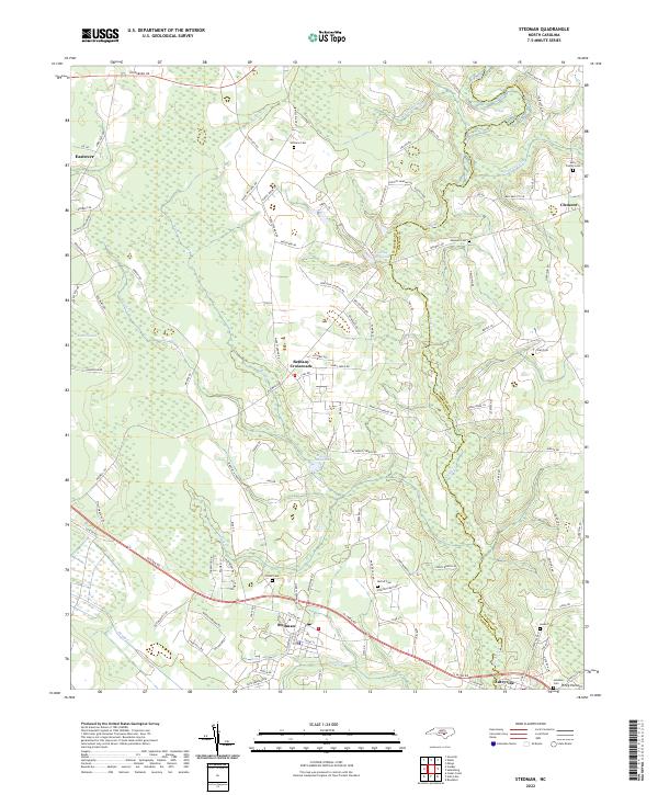 Stedman, NC — USGS 7.5-minute topo (2022)