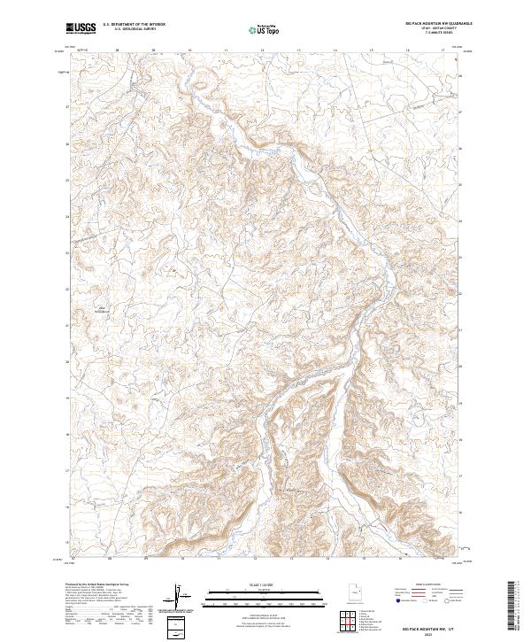 Big Pack Mountain NW, UT — USGS 7.5-minute topo (2023)