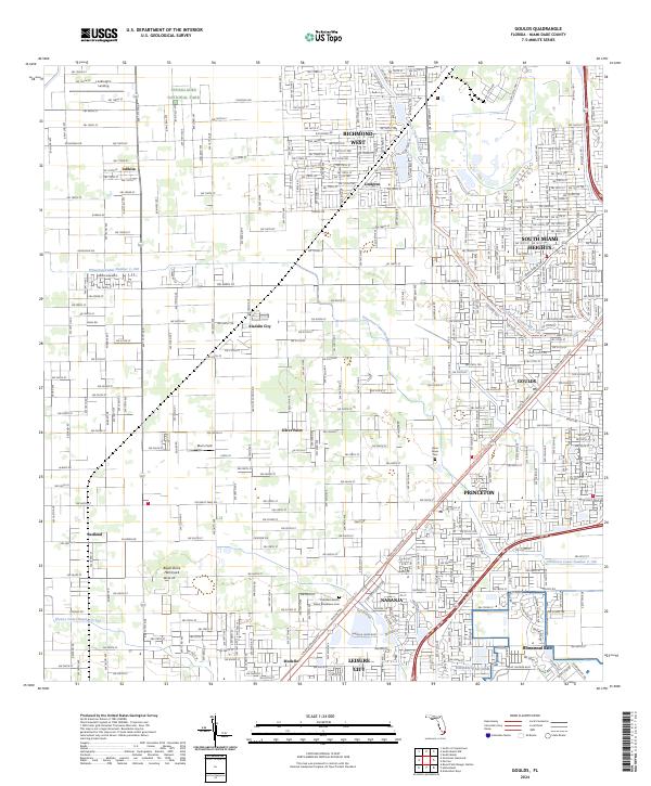 Goulds, FL — USGS 7.5-minute topo (2024)