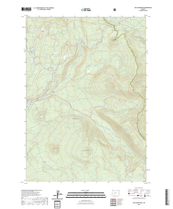 Tolo Mountain, OR — USGS 7.5-minute topo (2024)