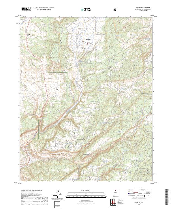 Canjilon, NM — USGS 7.5-minute topo (2023)