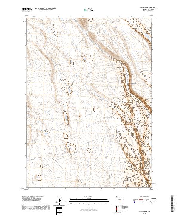 Biscuit Point, OR — USGS 7.5-minute topo (2023)