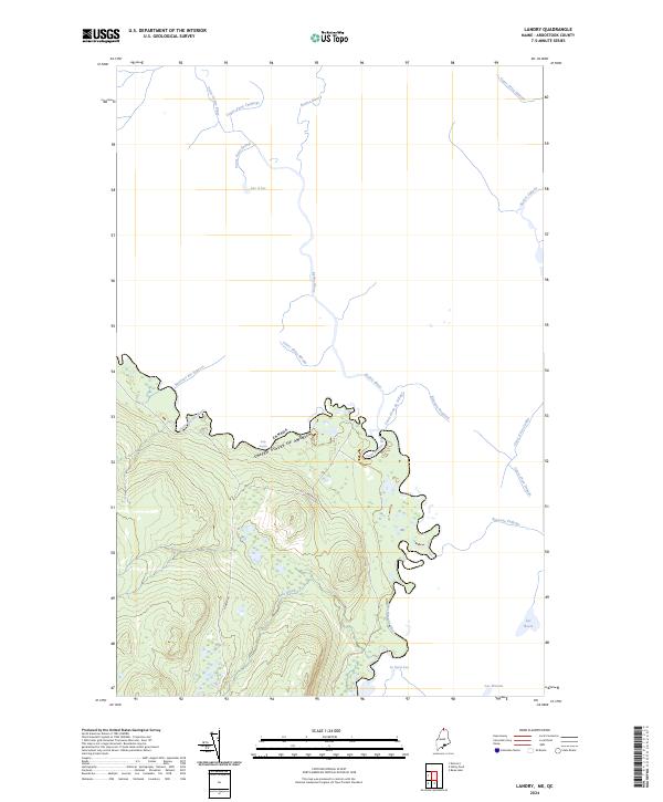 Landry, ME-QC — USGS 7.5-minute topo (2024)