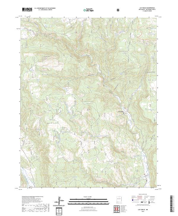 Las Tablas, NM — USGS 7.5-minute topo (2023)