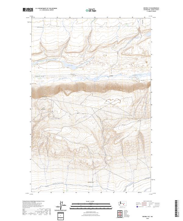 Beverly SE, WA — USGS 7.5-minute topo (2023)